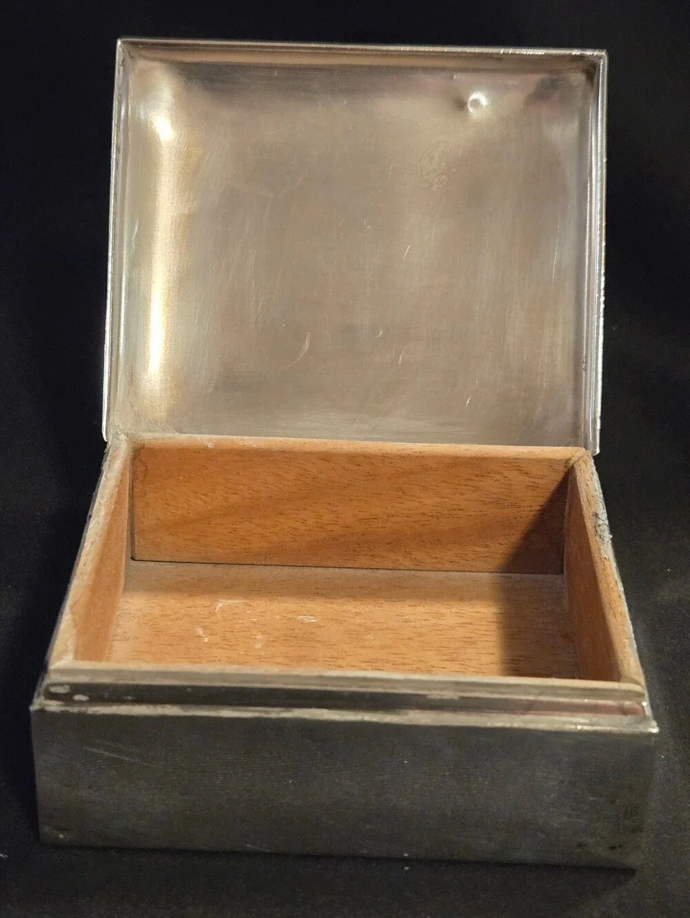 Vintage Signed Poole Classic Silver Men’s Card Case - Polished Silver Finish